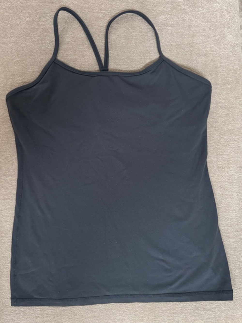lululemon athletica Power Y Tank in Charcoal